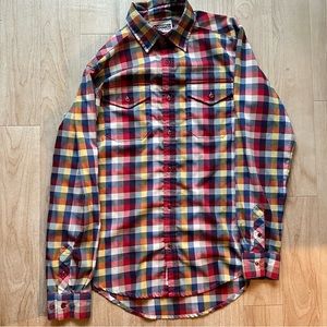 COPY - Mountain Khakis button down plaid shirt - small